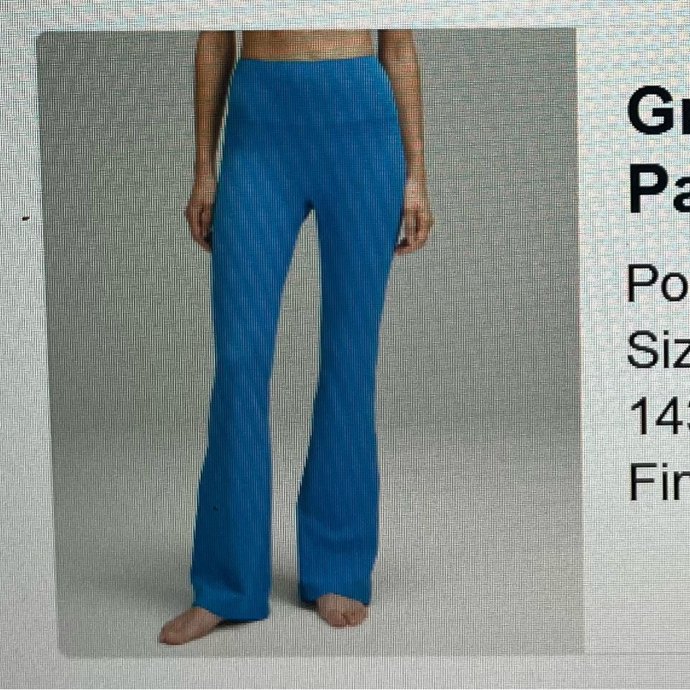 NWT Lululemon Groove Super High Rise Flared Pant - Vibrant Blue Size 10 - Picture 4 of 4